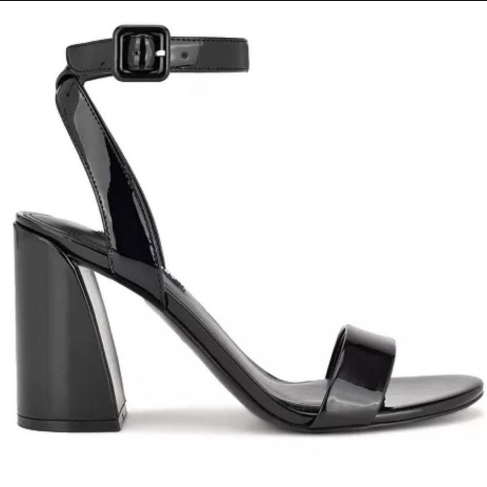 Nine West Women's Realy Almond Toe Block Heel Dress Sandals 7.5 - Picture 1 of 4